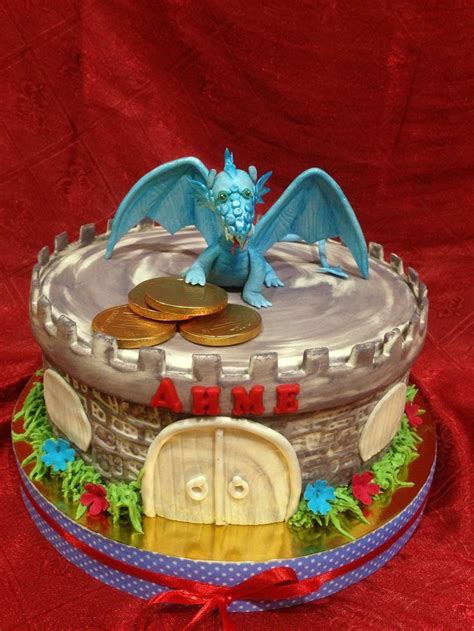 Торт замок. Торт замок с драконом