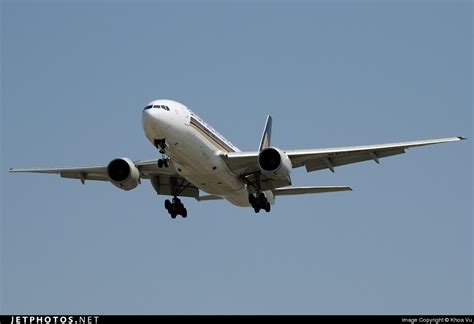 9V SRN Boeing 777 212 ER Singapore Airlines Khoa Vu JetPhotos