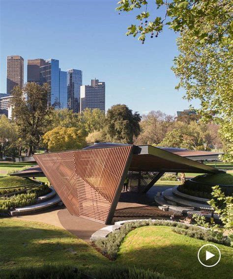 Origami Inspired Mpavilion By Carme Pin S Opens In Melbourne Pavilion