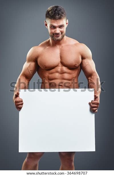 Naked Guy Holding Blank Sign Images Stock Photos And Vectors