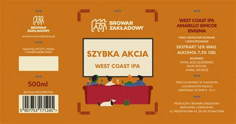 Szybka Akcja West Coast Ipa Browar Zak Adowy