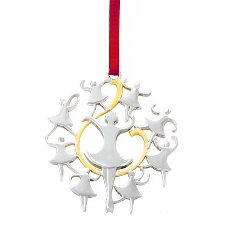 Twelve Days Of Christmas Nine Ladies Dancing Ornament Nambe