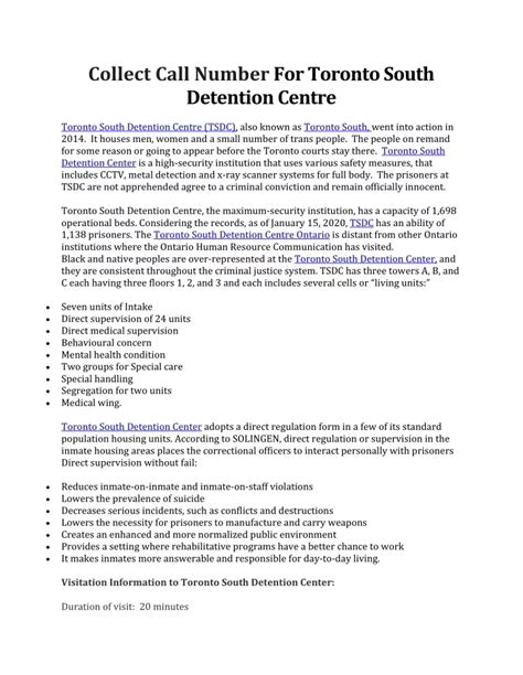 PPT Toronto South Detention Centre PowerPoint Presentation Free