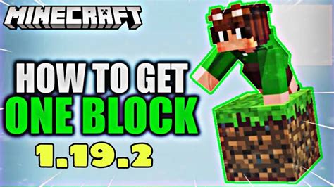 How To Download Oneblock In Minecraft Tlauncher 1192 Original Youtube