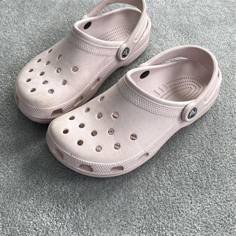 Light Pink Crocs - Depop