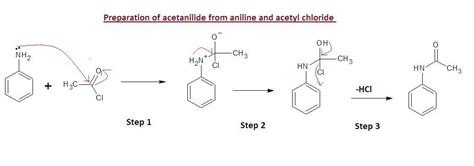 What Happens When Aniline Reacts With Following Acetyl Chloride