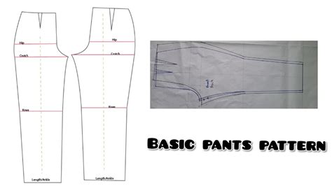 Step By Step Guide To Creating Your Own Basic Pants Pattern Youtube