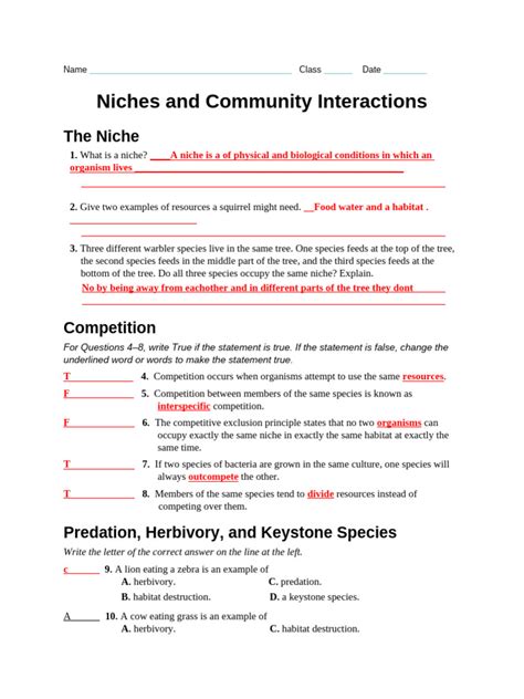 warbler species  ecological niches  ecological niche symbiosis