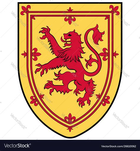 Coat arms nova scotia in canada Royalty Free Vector Image