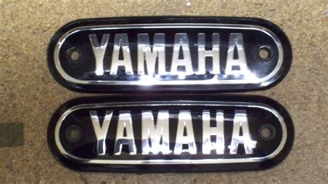 Yamaha Fuel Tank Badge Yt13 At1 At2 Jt1 Jt2 Cs2 2e Cs3 Ct1 Ct1c 70 71 Black Chrome