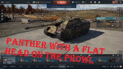 War Thunder Realistic Battles Germany Jagdpanther YouTube