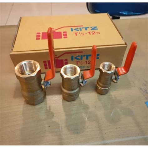 Jual Stop Kran Ball Valve Kitz 2 12 Shopee Indonesia