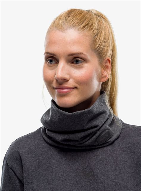 Bandana Circulara Buff Merino Wool Fleece Neckwarmer Graphite