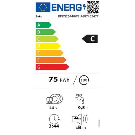 BEKO BDFN26440W2 VRIJSTAAND VAATWASSER HYGIENESHIELD SELECTIVE 14