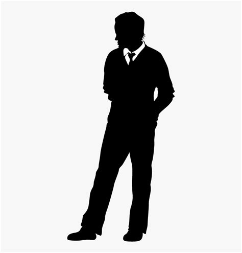 I Got Tired Of Pretending Man In Suit Silhouette Png Transparent Png