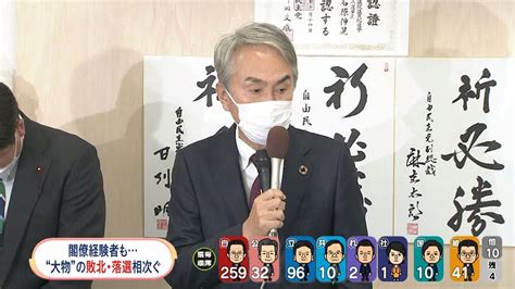 閣僚経験者も大物議員の敗北・落選相次ぐ（2021年11月1日掲載）｜日テレnews Nnn