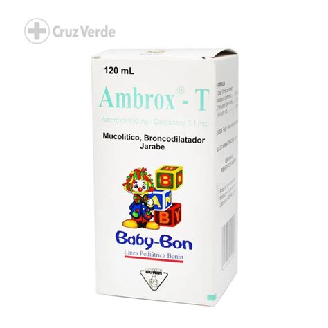 Ambrox T Baby Bon 15mg001mg10ml 120ml Jarabe Cruz Verde