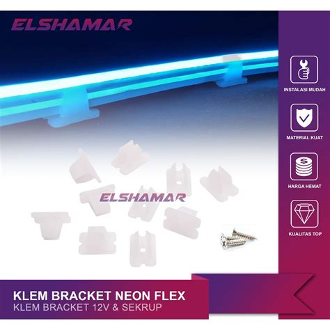 Jual Klem Lampu Neon Bracket Led Neon Flex Lampu Selang Smd Dc V