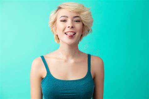 Teen Mouth Open Tongue Out Happy Stock Photos Free And Royalty Free