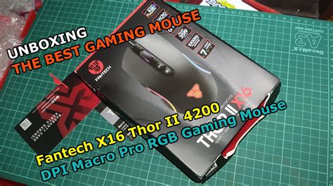 Unboxing Fantech X16 Thor II 4200 DPI Macro Pro RGB Gaming Mouse 2021