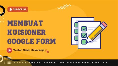 Cara Membuat Kuisioner Google Form Statistika Dan Probabiitas Youtube