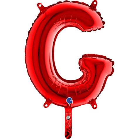 Ballon Aluminium Lettre G Rouge Cm Ballons Lettre Rouges Sur