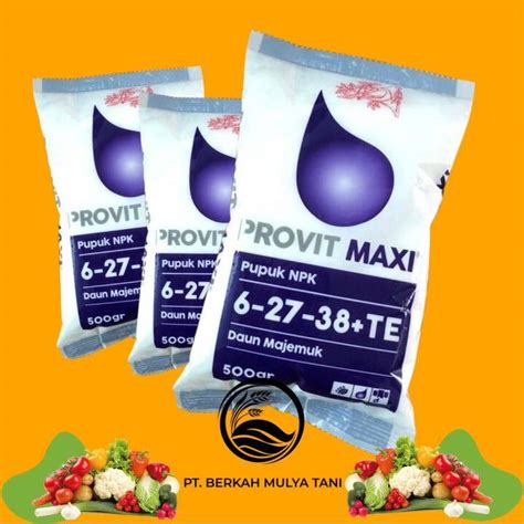 Pupuk Npk Daun Meroke Provit Maxi Kemasan 500 Gram Asli Pabrik Lazada