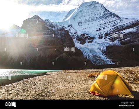 Backcountry Camping, Mount Robson Provincial Park Stock Photo - Alamy