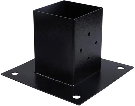 Vevor X Post Base Deck Post Base Post Bracket Fence Post Anchor Black