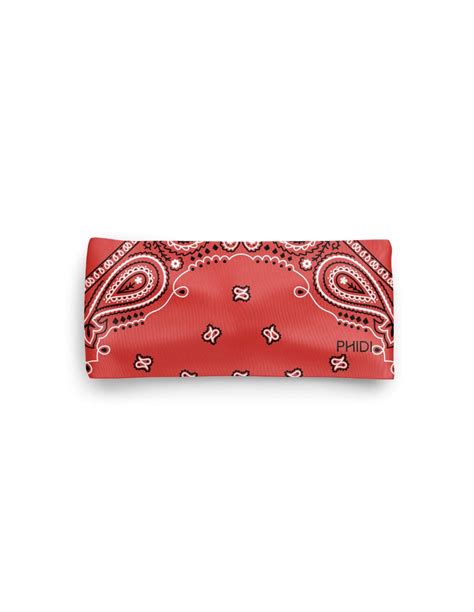 Bandeau Sport Made In France Motif Bandana Rouge Phidi