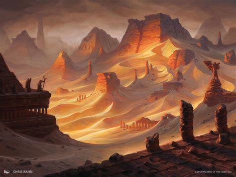 Mountain Mtg Art From Amonkhet Set By Chris Rahn Art Of Magic The