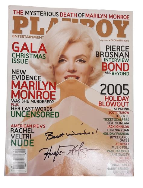 At Auction: Hugh Hefner Signed December 2005 Playboy Magazine