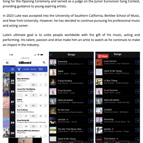 Luke Harrison Tops National And International Charts Luke Harrison