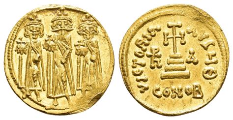 Biddr Biga Numismatics Online Auction 17 Lot 414 HERACLIUS With