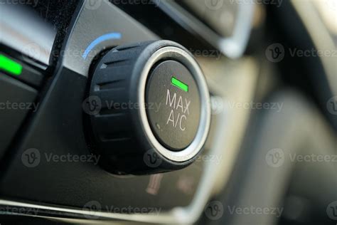 The cooling system in the car. car air conditioner, fresh air is coming ...