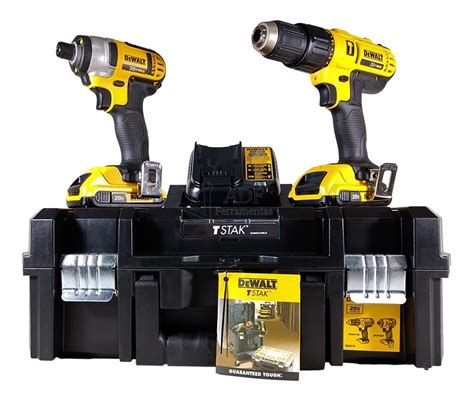 Kit Parafusadeiras Dcd Dcf V Maleta Tstak Dewalt