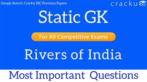 Important GK Questions On Rivers For Competitive Exams Cracku