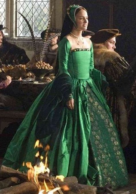 Anne Boleyn Silk Dress Tudor Dress Movie Dresses Medieval Dress