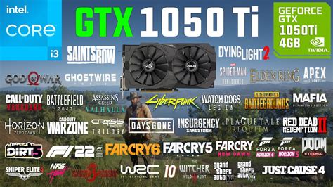 GTX 1050 Ti Test In 50 Games In 2022 YouTube