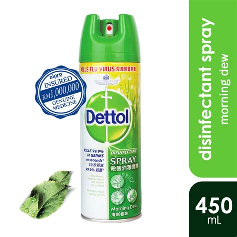 Dettol Disinfectant Spray Morning Dew 450ml Alpro Pharmacy