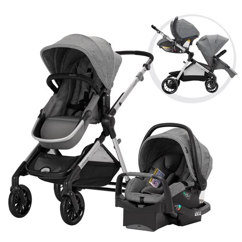 Evenflo Minno Double Stroller, Two-Tone Gray Black - Walmart.com ...