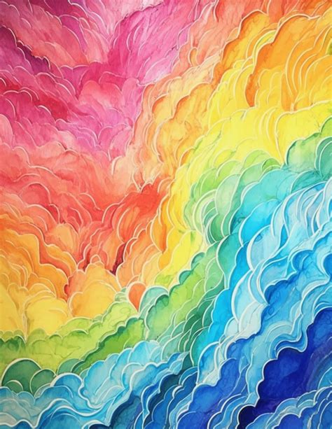 Download Rainbow, Clouds, Background. Royalty-Free Stock Illustration ...