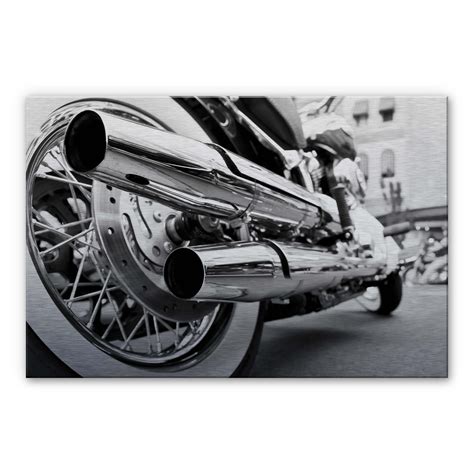 Alu Dibond Mit Silbereffekt Motorcycle Power Von K L Wall Art Wall