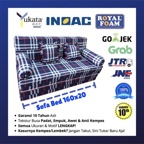 Jual Sofa Bed Sofabed Busa Royal Foam Inoac Yukata Garansi Tahun