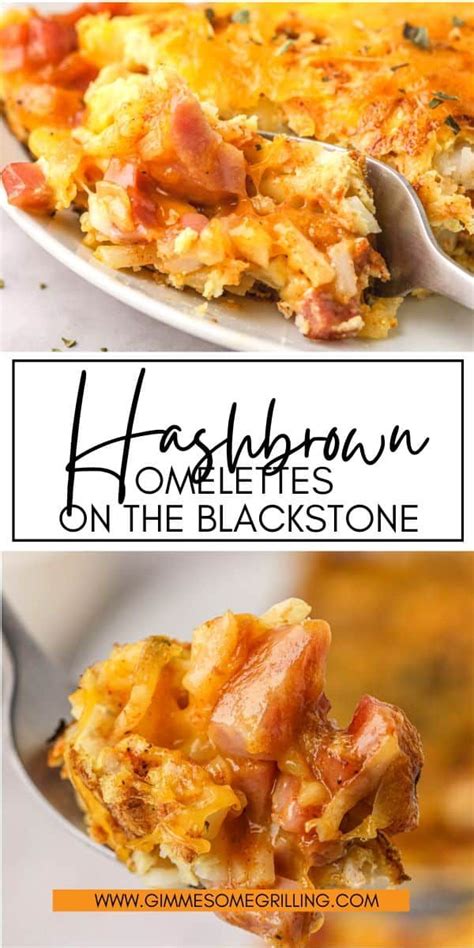 Amazing And Delicious Hash Brown Omelete That S Made On Your Blackstone