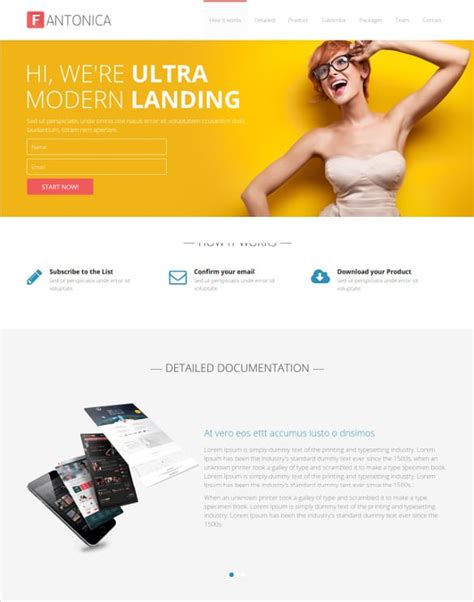 30+ HTML5 Landing Page Themes & Templates | Free & Premium Templates