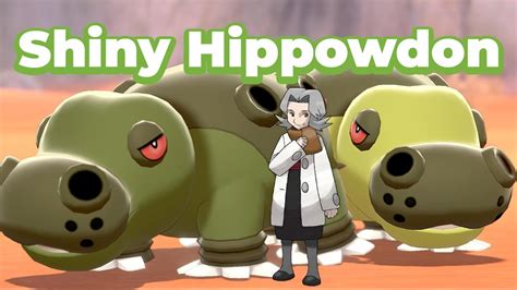 Shiny Hippowdon Male And Female Pokémon Sword And Shield The Crown