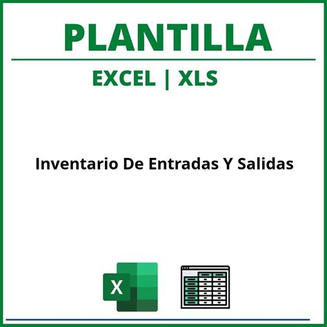 Plantilla Inventario De Entradas Y Salidas Excel