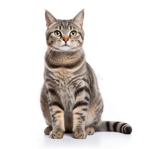 Striped Gray and Brown Tabby Cat in Hasselblad H6d-400c Style