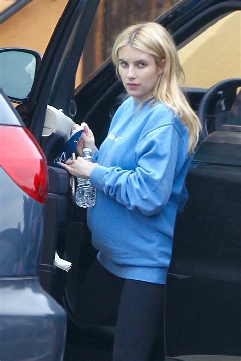 Pregnant Emma Roberts Seen Arriving Home In Los Feliz 11 Gotceleb